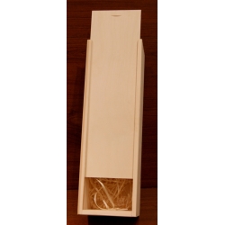Pudełko drewniane prostokątne na wino 36x11,5x11cm, zasuwane